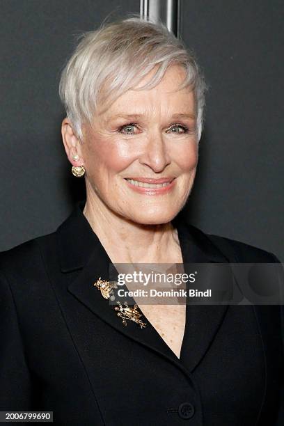 Glenn Close attends Apple TV+'s "The New Look" world premiere at Florence Gould Hall on February 12, 2024 in New York City.