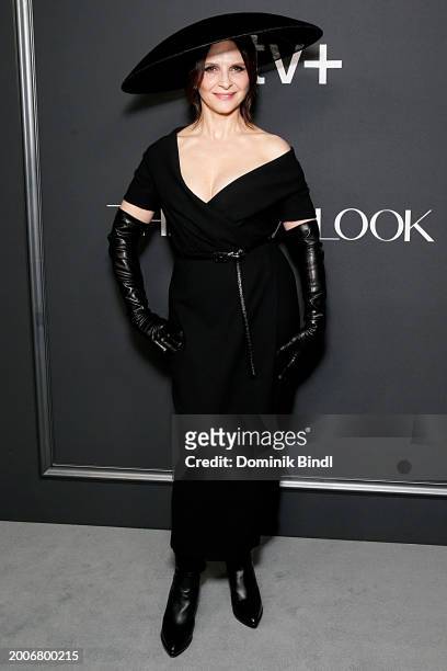 Juliette Binoche attends Apple TV+'s "The New Look" world premiere at Florence Gould Hall on February 12, 2024 in New York City.