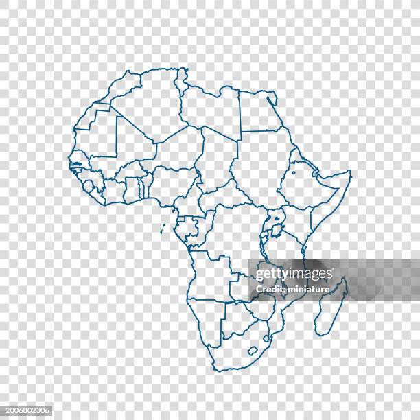 africa map - africa map vector stock illustrations