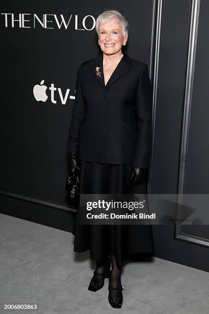 Glenn Close attends Apple TV+'s "The New Look" world premiere at Florence Gould Hall on February 12, 2024 in New York City.