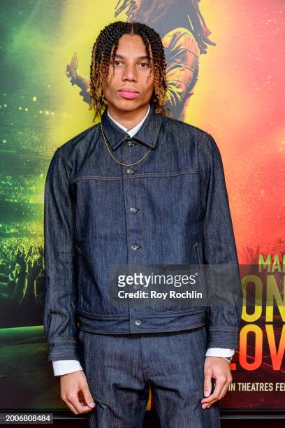 Zane Marley attends Paramount's "Bob Marley: One Love" New York screening on February 12, 2024 in New York City.