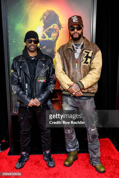 Dave East attends Paramount's "Bob Marley: One Love" New York screening on February 12, 2024 in New York City.