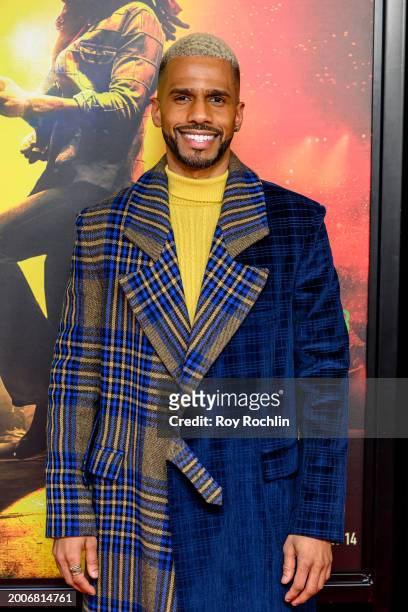 Eric West attends Paramount's "Bob Marley: One Love" New York screening on February 12, 2024 in New York City.