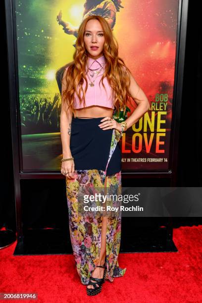 Zoe Buckman attends Paramount's "Bob Marley: One Love" New York screening on February 12, 2024 in New York City.