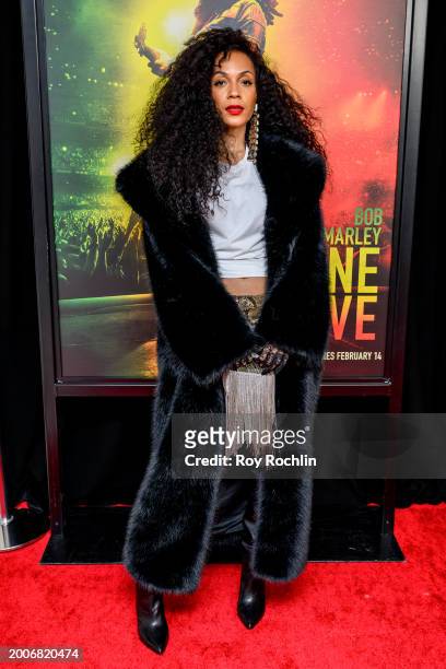 Kia Maria attends Paramount's "Bob Marley: One Love" New York screening on February 12, 2024 in New York City.