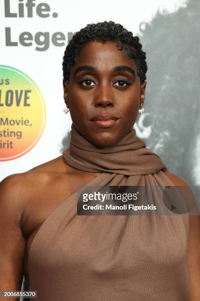 Lashana Lynch attends Paramount's "Bob Marley: One Love" New York Screening on February 12, 2024 in New York City.