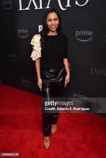 Azia Celestino attends a Special Advance Screening Of Prime Video's "EXPATS" at The London West Hollywood at Beverly Hills on February 12, 2024 in...