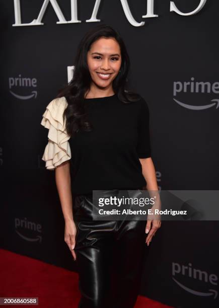 Azia Celestino attends a Special Advance Screening Of Prime Video's "EXPATS" at The London West Hollywood at Beverly Hills on February 12, 2024 in...
