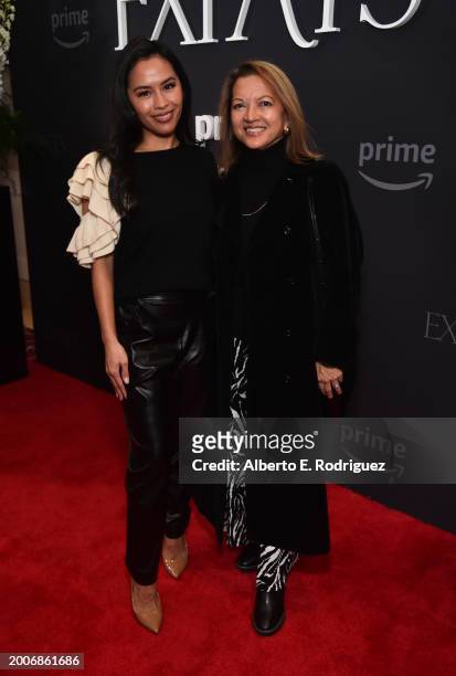Azia Celestino and Darlene Celestino attend a Special Advance Screening Of Prime Video's "EXPATS" at The London West Hollywood at Beverly Hills on...