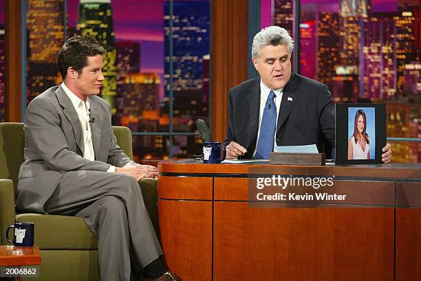 May 16: "The Bachelor" Andrew Firestone appears on "The Tonight Show with Jay Leno" at the NBC Studios on May 16, 2003 in Burbank, California.