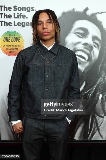 Zane Marley attends Paramount's "Bob Marley: One Love" New York Screening on February 12, 2024 in New York City.