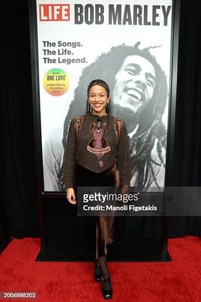 Djouliet Amara attends Paramount's "Bob Marley: One Love" New York Screening on February 12, 2024 in New York City.