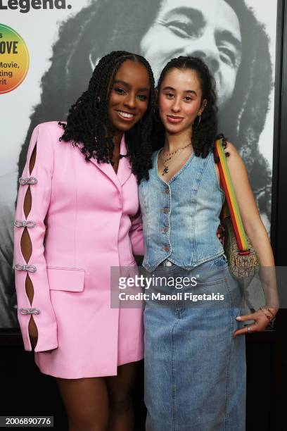 Sara Marley and Judah Marley attends Paramount's "Bob Marley: One Love" New York Screening on February 12, 2024 in New York City.