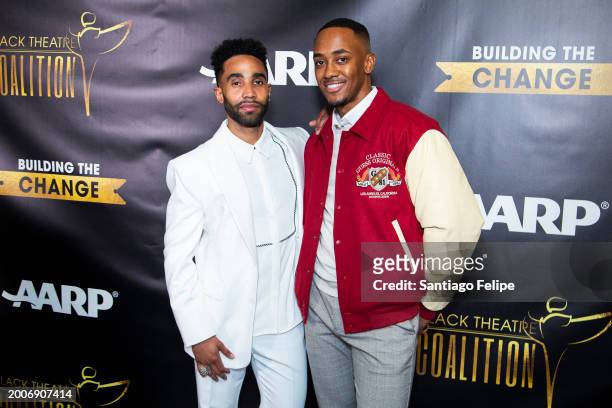 Jonathan Burke and Sideeq Heard attend the Black Theatre Coalition Inaugural "Building The Change" Gala at The Rainbow Room on February 12, 2024 in...
