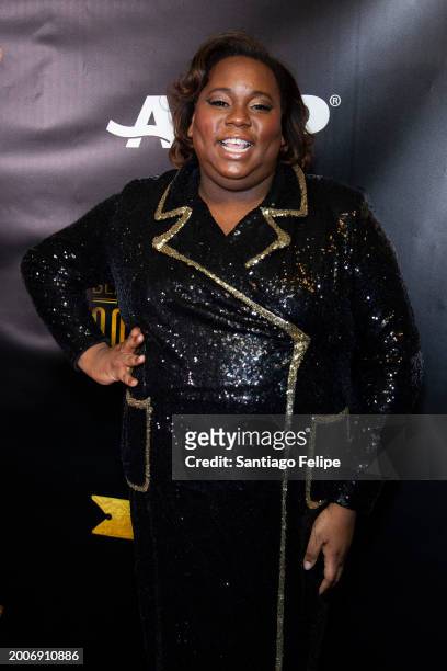 Alex Newell attends the Black Theatre Coalition Inaugural "Building The Change" Gala at The Rainbow Room on February 12, 2024 in New York City.