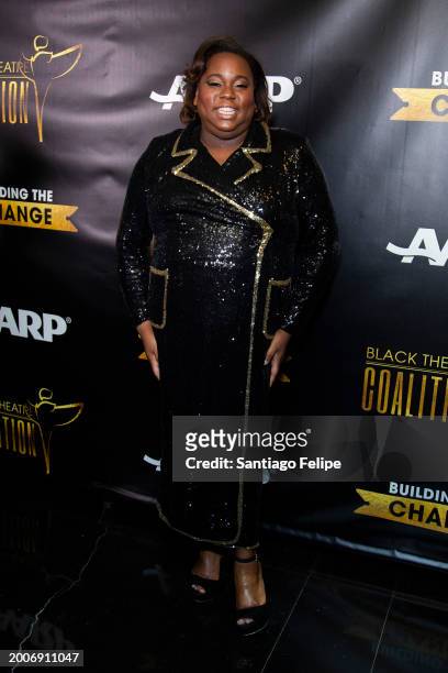 Alex Newell attends the Black Theatre Coalition Inaugural "Building The Change" Gala at The Rainbow Room on February 12, 2024 in New York City.