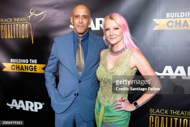 David Belafonte and Malena Belafonte attend the Black Theatre Coalition Inaugural "Building The Change" Gala at The Rainbow Room on February 12, 2024...