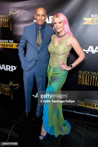 David Belafonte and Malena Belafonte attend the Black Theatre Coalition Inaugural "Building The Change" Gala at The Rainbow Room on February 12, 2024...