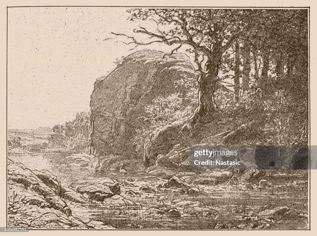 The Tombeau de Merlin is a megalithic monument dating from the Neolithic period located in the Forest of Paimpont, at a place called La Marette near the hamlet of Landelles in Paimpont.