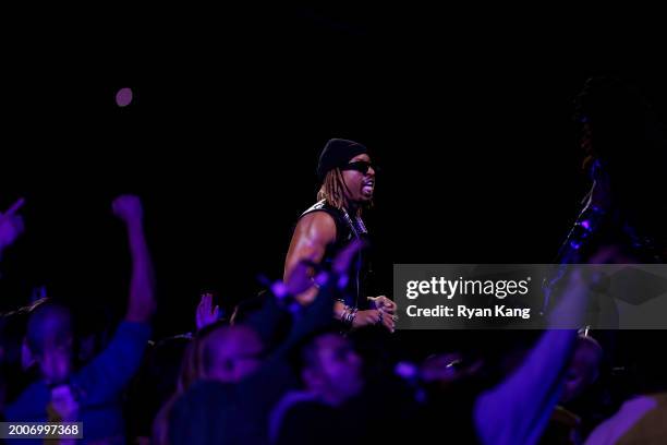 Lil Jon performs onstage during the Apple Music Super Bowl LVIII Halftime Show at Allegiant Stadium on February 11, 2024 in Las Vegas, Nevada.