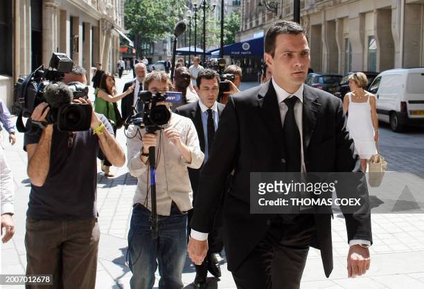 French bank Societe Generale rogue trader Jerome Kerviel is pictured, on July 23, 2008 in Paris, as he arrives at the financial investigation unit of...