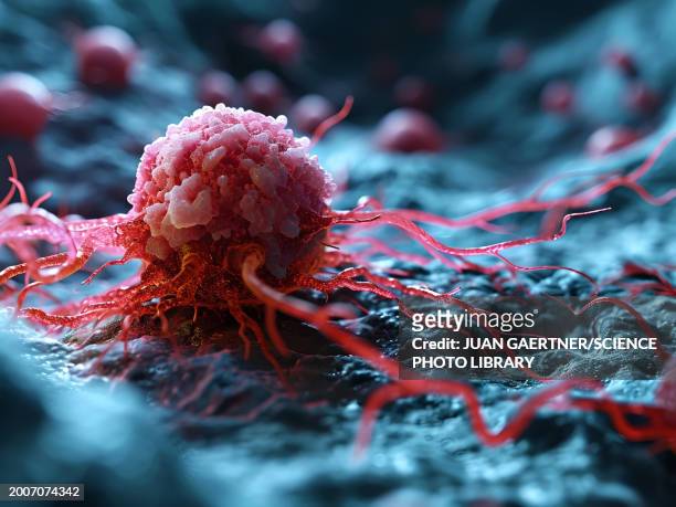 cancer cell, illustration - cancer illness stock illustrations