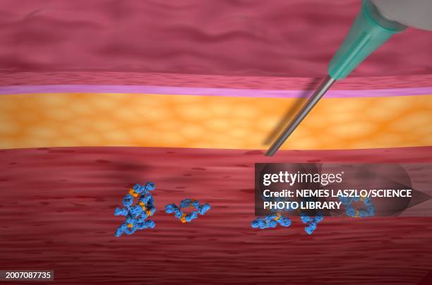 adalimumab binding tumour necrosis factor-alpha, illustration - necrosis stock-grafiken, -clipart, -cartoons und -symbole