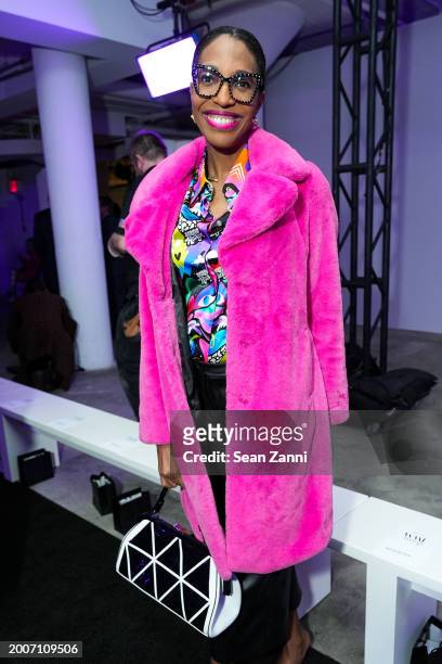 Keli Goff attends Sergio Hudson F/W 2024 Fashion Show at Starrett-Lehigh Building on February 12, 2024 in New York City.