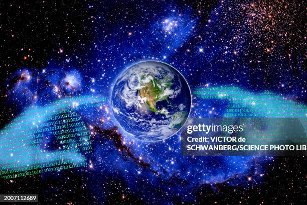 artificial intelligence, conceptual illustration - global impact stock illustrations