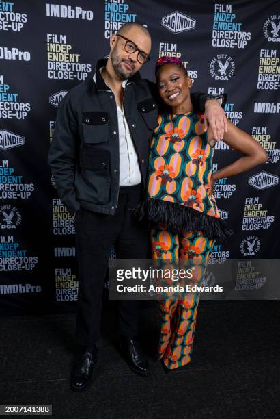 Writer / director Cord Jefferson and actress Erika Alexander attend the Film Independent Presents Directors Close-Up With...Cord Jefferson: Making...