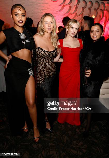 Celeste O'Connor Sydney Sweeney, Emma Roberts, Isabela Merced attend World Premiere of Sony Pictures' "Madame Web" after party held at STK Steakhouse...