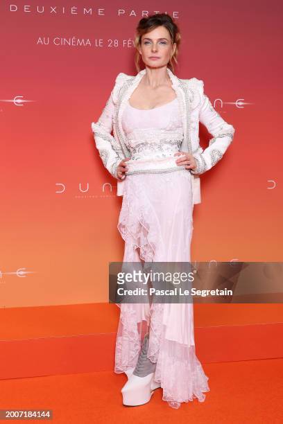 Rebecca Ferguson attends the "Dune 2" Premiere at Le Grand Rex on February 12, 2024 in Paris, France.