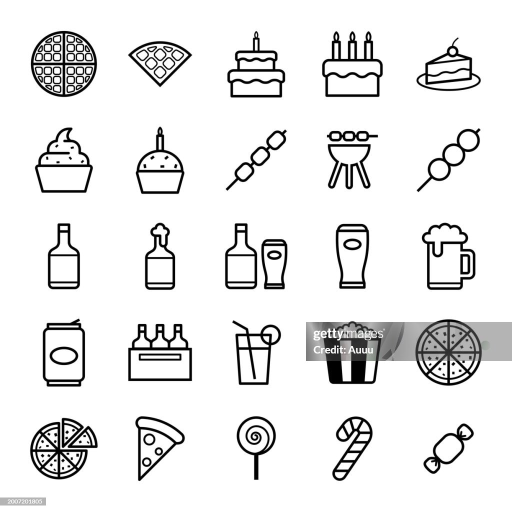 Set of Food icons set