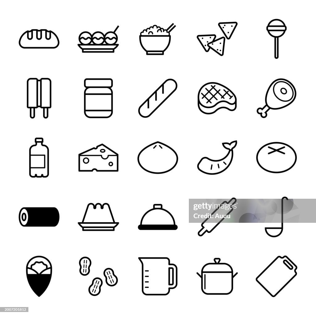 Set of Food icons set