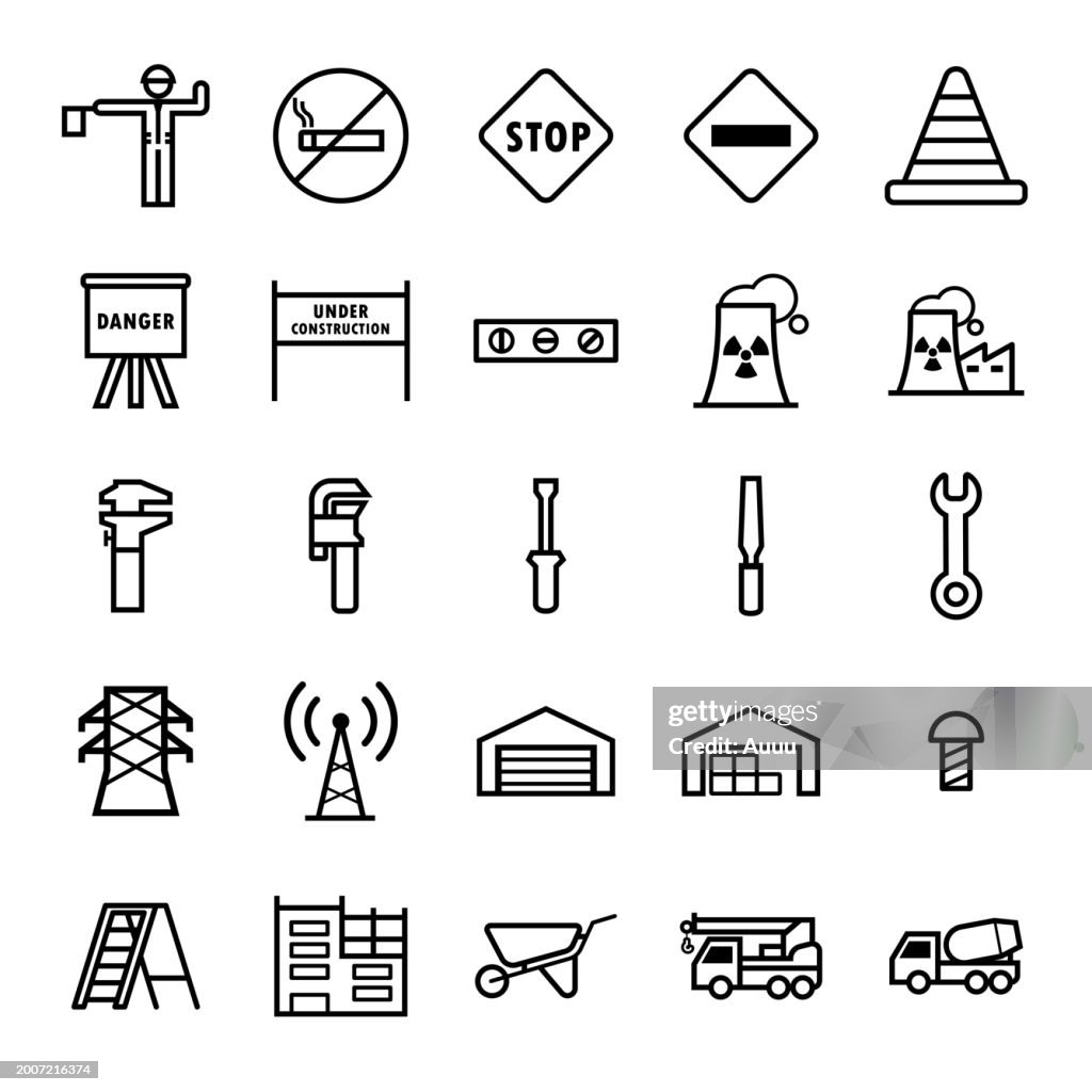 Set of Construction icons set