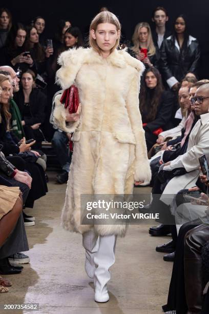 Model walks the runway during the Proenza Schouler Ready to Wear Fall/Winter 2024-2024 fashion show as part of the New York Fashion Week on February...