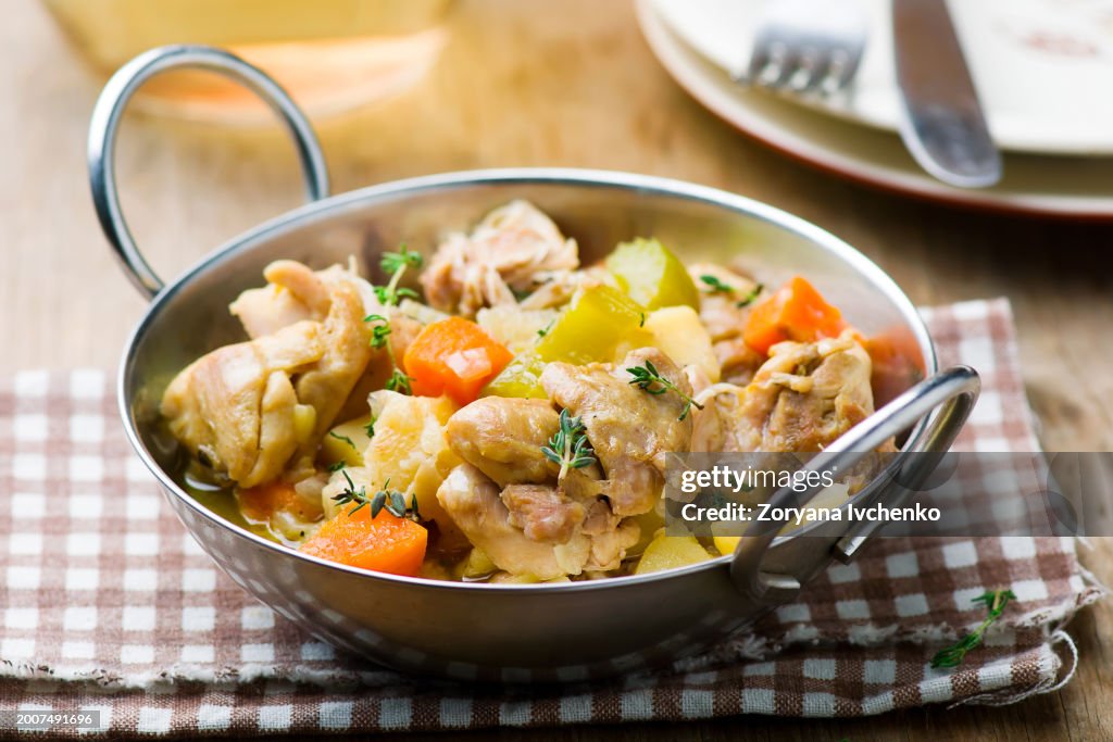 Chicken and Root Vegetable Fricassee