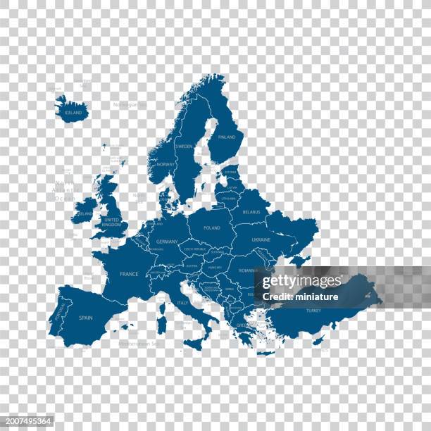 ilustraciones, imágenes clip art, dibujos animados e iconos de stock de mapa de europa - mapa