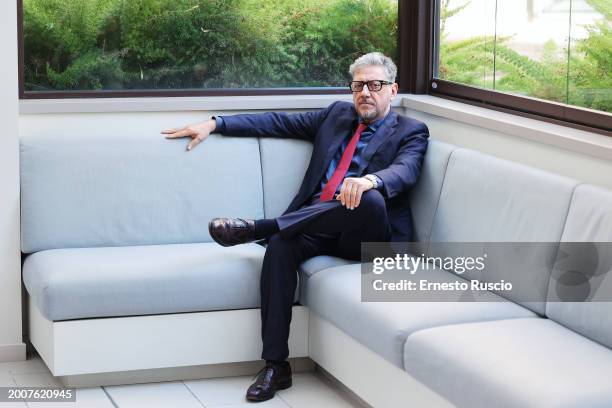 Sergio Castellitto attends the photocall for "Romeo È Giulietta" at Hotel Visconti on February 13, 2024 in Rome, Italy.