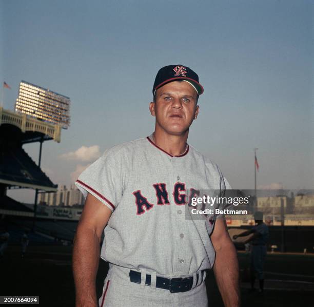 The California Angels' infielder Bill 'Moose' Skowron at the Yankee Stadium in New York, August 1st 1967.
