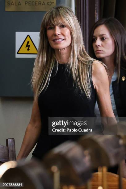 Begoña Gomez attends the Devota & Lomba fashion show during Madrid Es Moda 2024 at the Ateneo library on February 13, 2024 in Madrid, Spain.