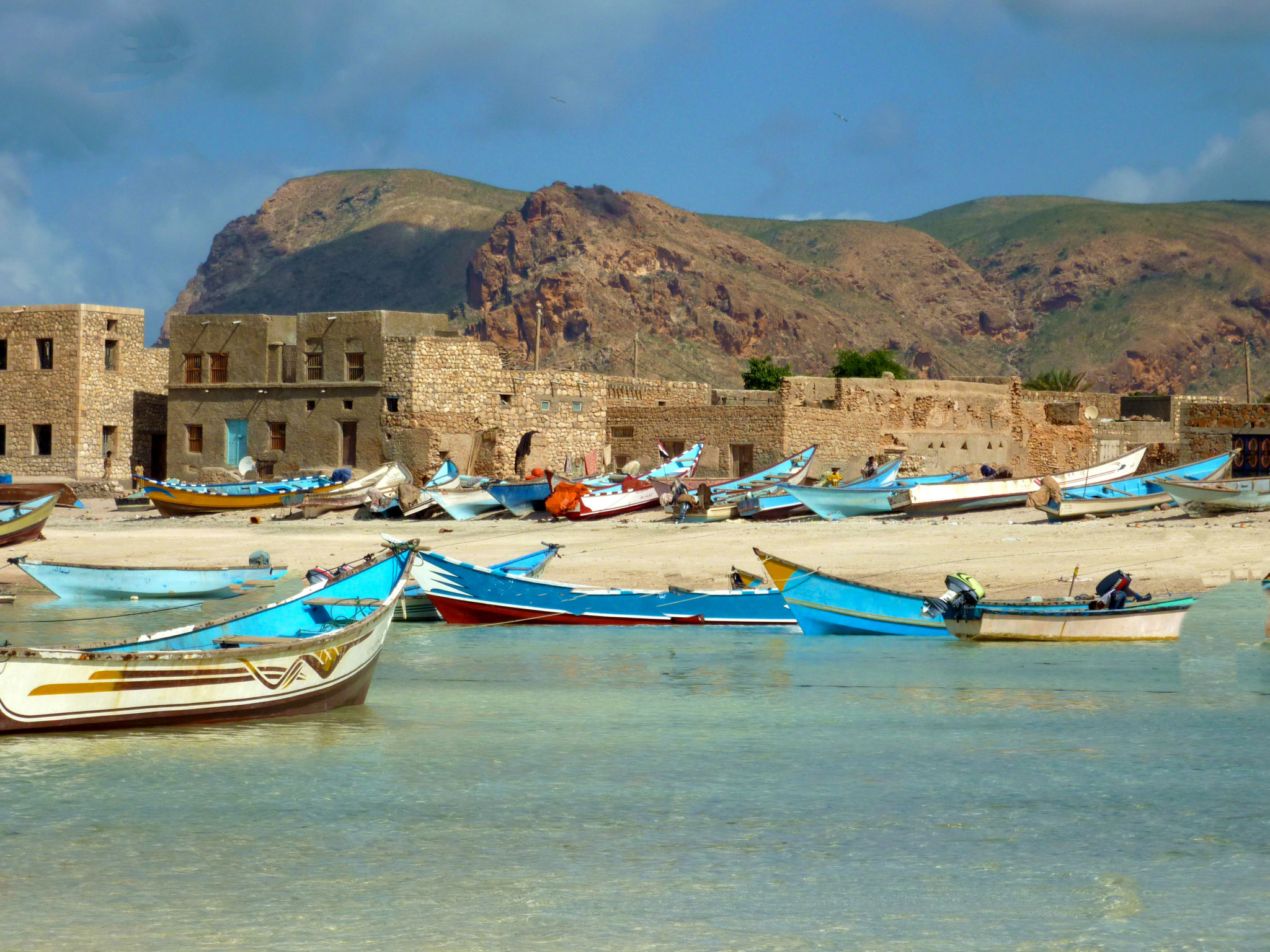 Fishing boats in Yemen Fishing boats in Yemen