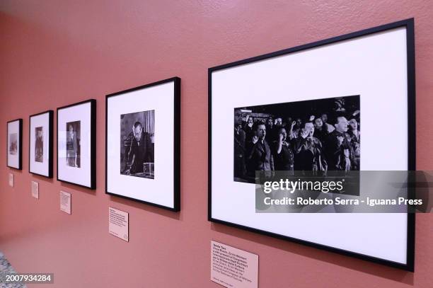 General view of the pictures by german photojournalist Gerda Taro and hungarian photojournalist Robert Capa part of the exhibition "Robert Capa E...