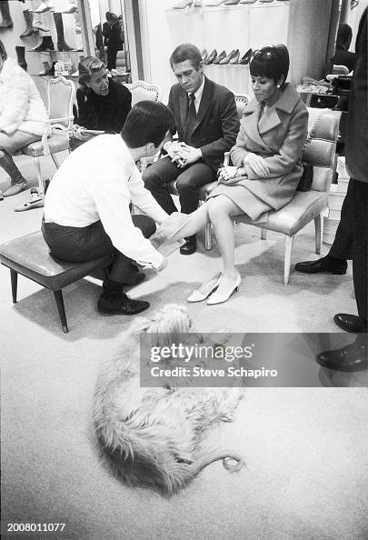 Steve McQueen & Neile Adams In A Department Store Steve McQueen & Neile Adams In A Department Store