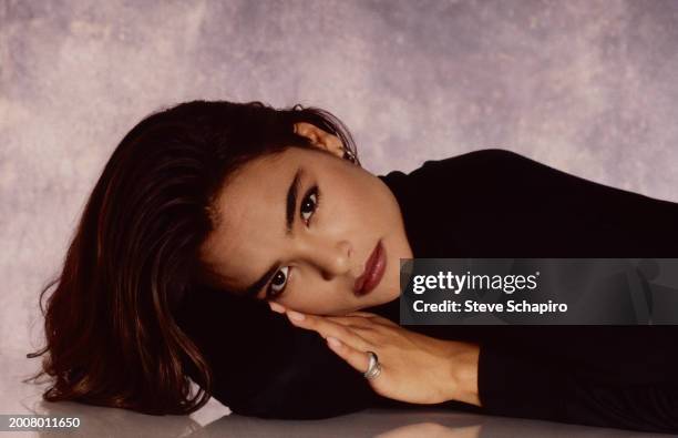 Portrait of American actress and model Talisa Soto, Los Angeles, California, 1988.