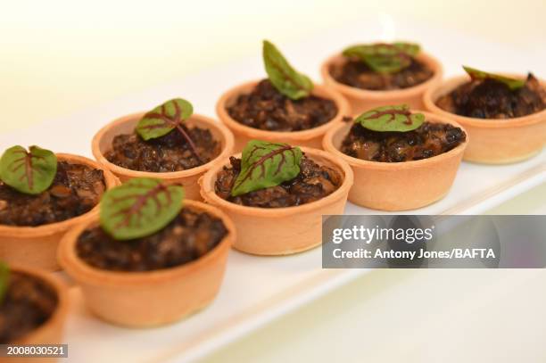 General view of hors d'oeuvres during the BAFTA & The Savoy Nominees' reception for Outstanding Debut by a British Writer, Director or Producer at...