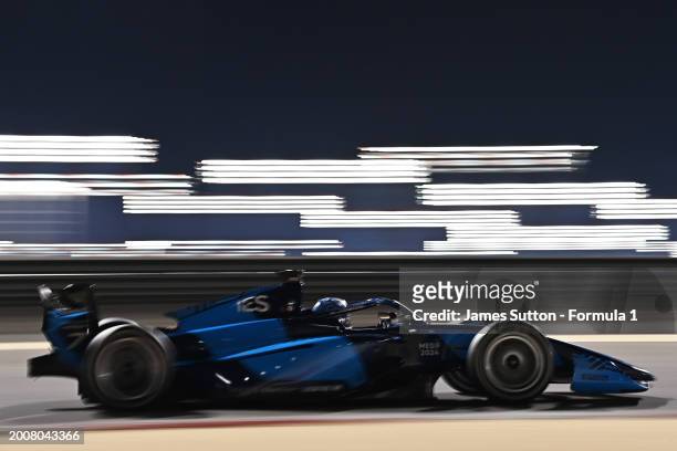 Jak Crawford of United States and DAMS Lucas Oil drives on track during day three of Formula 2 Testing at Bahrain International Circuit on February...