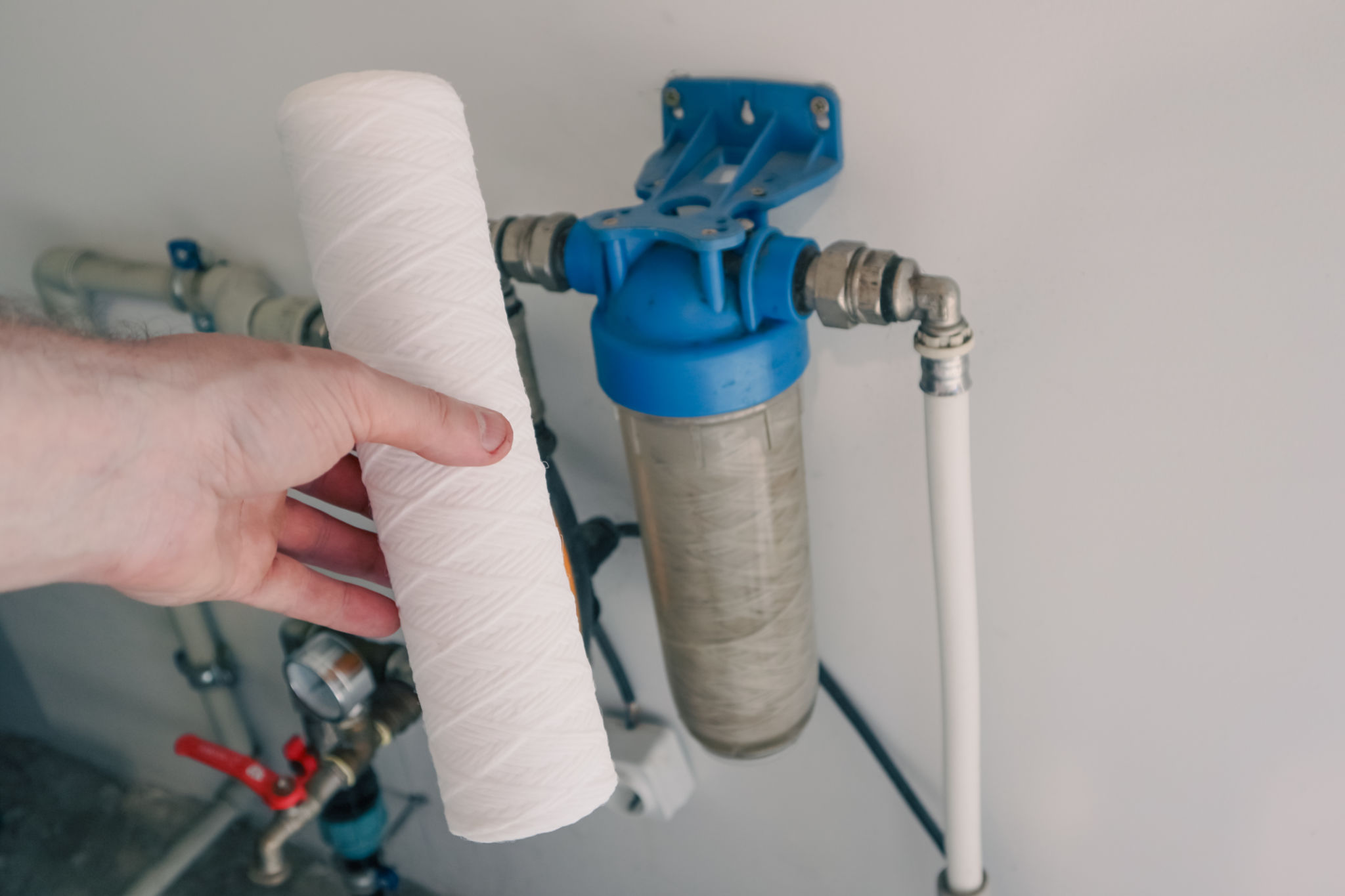 water filter installation