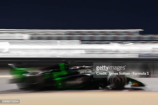 Zane Maloney of Barbados and Rodin Motorsport drives on tr during day three of Formula 2 Testing at Bahrain International Circuit on February 13,...