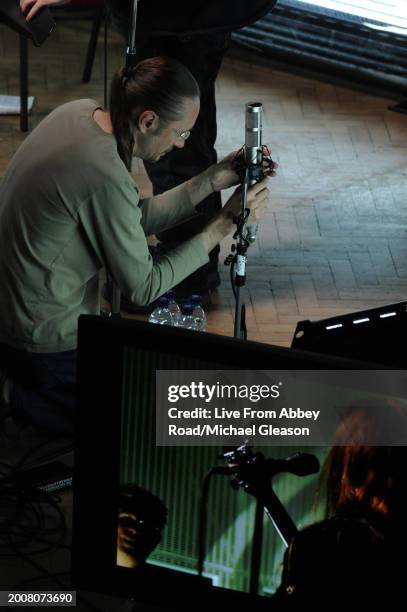 Sound Tech and Neumann microphone on TV show Live From Abbey Road, Abbey Road Studios, London, 22nd June 2008.